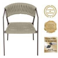 7 Cadeiras Atenas Tricô Náutico E Alumínio Proteção Uv Rami - 5