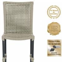 8 Cadeiras Corda Náutica E Mesa Tampo Ripado Retangular 2,00 Rami - 6