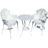 Conjunto Nova Hera Com 2 Poltronas E Mesinha Branco - 1