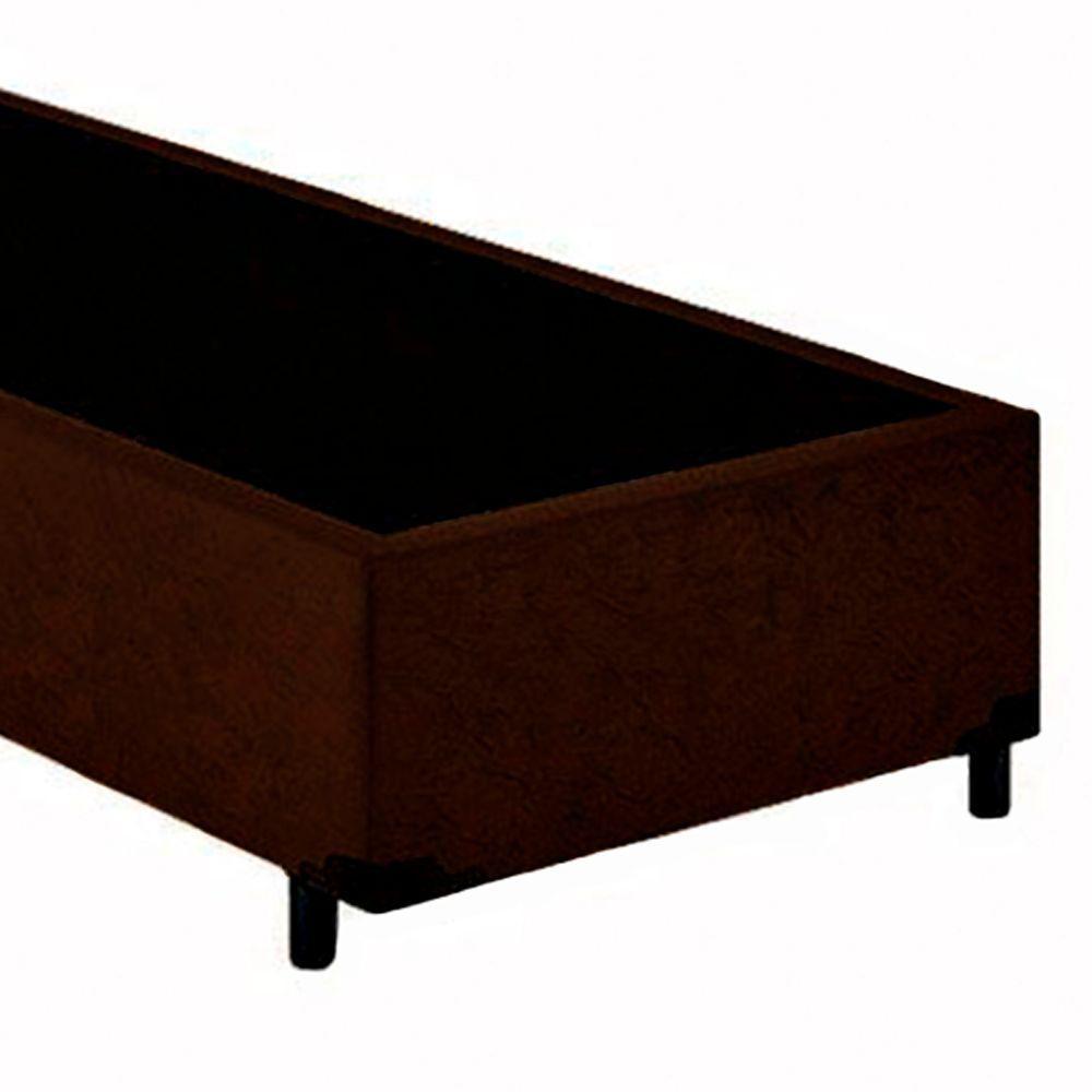 Cama Box Solteiro Suede Sereneprime Marrom 88x188x40 - 2