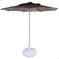 Kit 2 Chaises 1 Mesa 4 Cadeiras 1 Mesinha Ombrelone com base Preto - 7