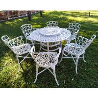 Conjunto De Jardim Modelo Viena Mesa Giratória E 6 Cadeiras - 2