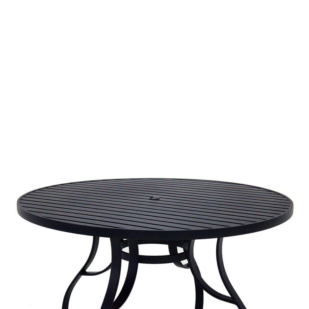 Jogo De Mesa Alumínio 6 Cadeiras Lavanda Corda Náutica Preta - 2