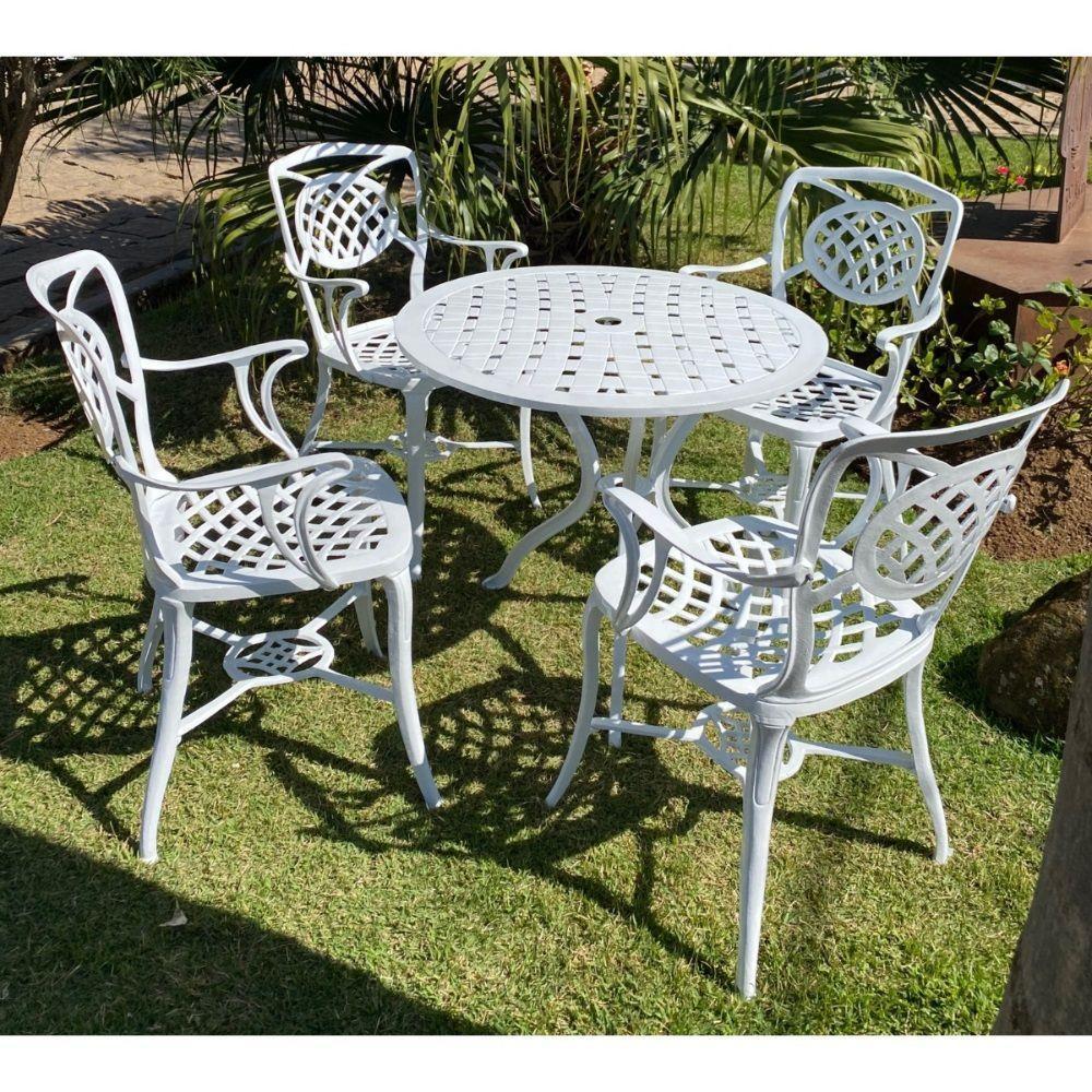 Conjunto De Jardim Com Mesa E 4 Cadeiras Modelo Havana - 2