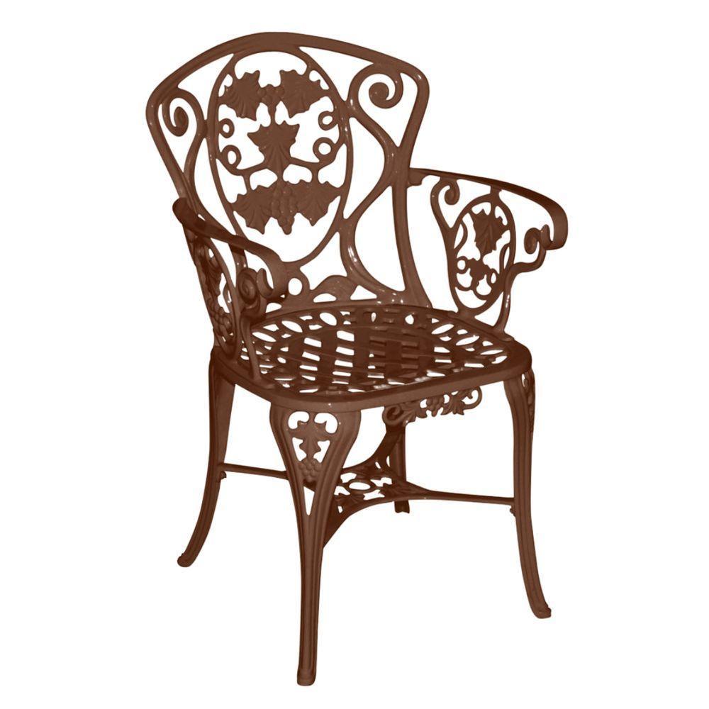 Conjunto De Mesa Para Jardim Com 4 Cadeiras Modelo Malbec Marrom - 2