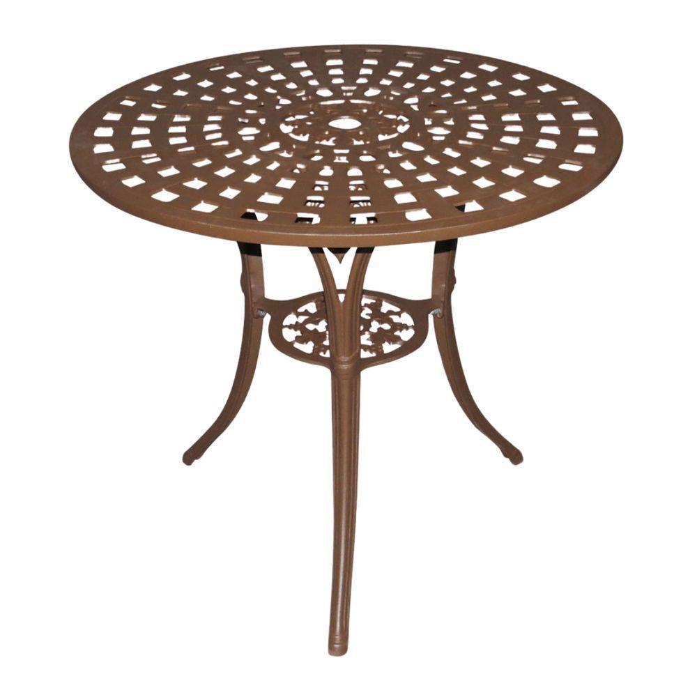 Conjunto De Mesa Para Jardim Com 4 Cadeiras Modelo Malbec Marrom - 3