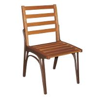 Conjunto Com Mesa De Madeira Giratória E 6 Cadeiras Modelo Sol Marrom - 2