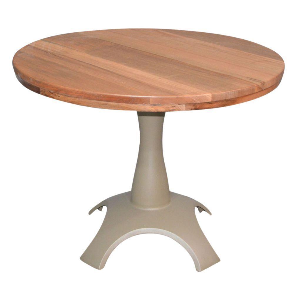 Conjunto Viena Com Mesa Tampo De Madeira E 4 Cadeiras Marrom - 4