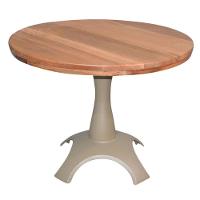 Conjunto Viena Com Mesa Tampo De Madeira E 4 Cadeiras Marrom - 4