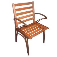 Conjunto Com Mesa Retangular Tampo De Madeira 6 Cadeiras Horizonte Marrom - 3