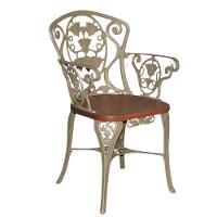 Conjunto Com Mesa 1,60m Madeira Giratória E 6 Cadeiras Poltronas Malbec Marrom - 2