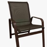 Conjunto Lótus Mesa 90cm 4 Poltronas Marrom - 3