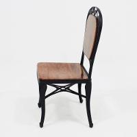 Cadeira Para Mesa De Jantar Em Alumínio Fundido E Madeira Modelo Aracruz Preta - 3