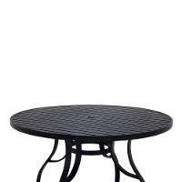 Jogo De Mesa Alumínio 6 Cadeiras Lavanda Corda Náutica Preto - 2