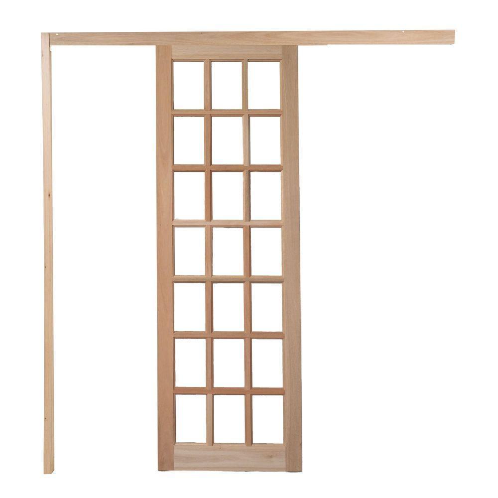 Porta Quadriculada C- Kit Madeira 210x80 - 1