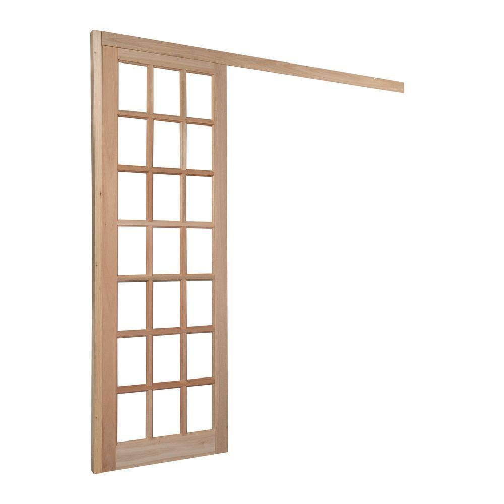 Porta Quadriculada C- Kit Madeira 210x80 - 2