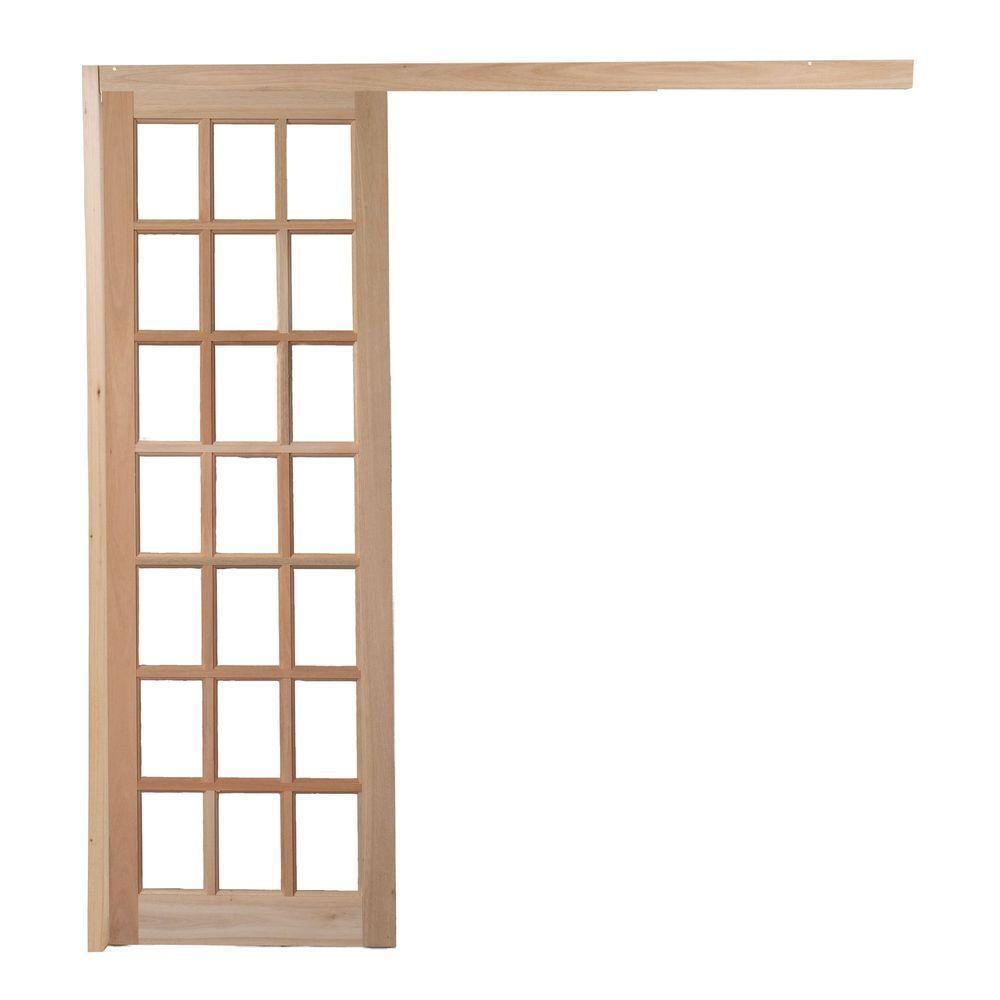 Porta Quadriculada C- Kit Madeira 210x80 - 3