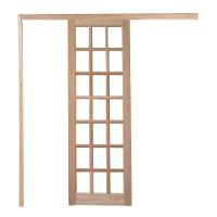 Porta Quadriculada C- Kit Madeira 210x80 - 1