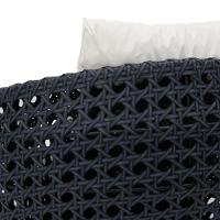 Poltrona De Varanda Em Alumínio E Fibra Sintética Azul Branco - 5