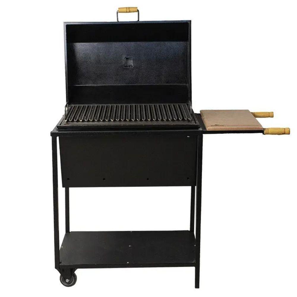 Churrasqueira Parrilla Bafo Média Com Rodas Preto - 3