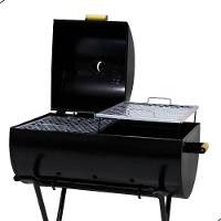 Churrasqueira Meia Bafo Grande Com Carrinho E 2 Grelhas Preto - 2