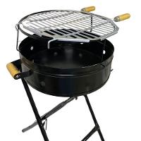 Churrasqueira Pop Redonda Com Grelha 38x79 Preto - 2