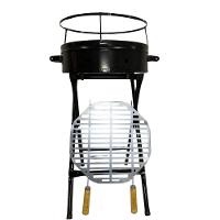 Churrasqueira Pop Redonda Com Grelha 38x79 Preto - 6