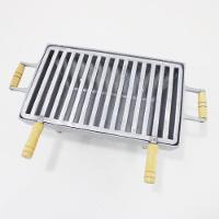 Churrasqueira Portátil Quadrada Cinza