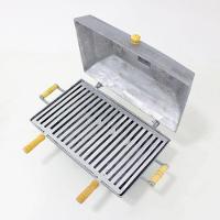 Churrasqueira Bafo Quadrada Alumínio Fundido Extra Grande Cinza - 7