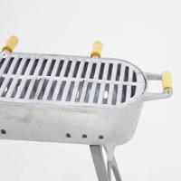 Churrasqueira Redonda Com Suporte Cinza - 4