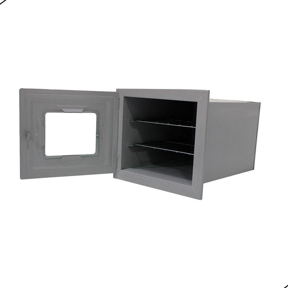 Forno Para Fogão A Lenha Nº 3 - Sem Cinzeiro Frente De Vidro Cinza - 2