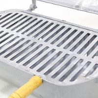 Churrasqueira Bafo Alumínio Fundido Média Cinza