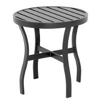 Mesinha Mesa Lateral Com Tampo Ripado Pé Em X Preta - 1