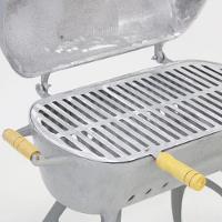 Churrasqueira Redonda Bafo Com Suporte Cinza - 8