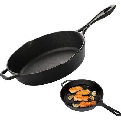 Frigideira Assadeira De Ferro Fundido 22cm Preto
