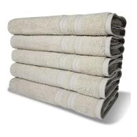 10 Toalhas Super Felpudas Grande E Grossa 5 Branco 5 Bege - 4