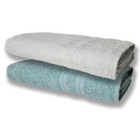 2 Toalhas Super Felpudas Grande E Grossa Algodão 80x150 Branco+verde Claro - 1