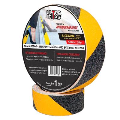 Fita Antiderrapante 50 Mm X 30 Metros - Listrada (amarela E Preta)