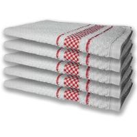 10 Panos De Prato Atoalhado Felpudo Premium 5 Vermelho 5 Preto - 3