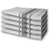 10 Panos De Prato Atoalhado Felpudo Premium 5 Vermelho 5 Preto - 4