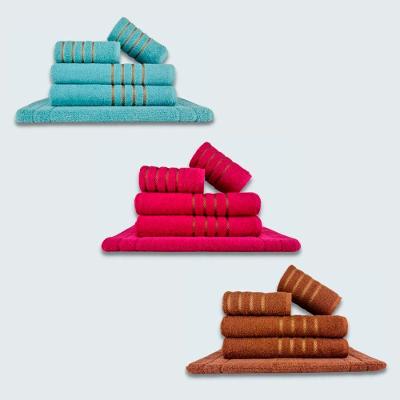 Jogo De Toalhas 15 Pçs Coleção Montreal 100% Algodão Vd+rs+mr