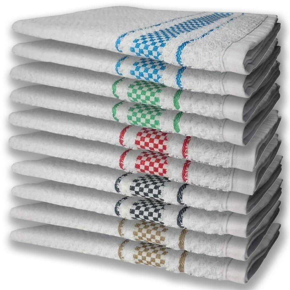 10 Panos De Prato Atoalhado Felpudo Premium Mr+pr+vm+vd+az - 1