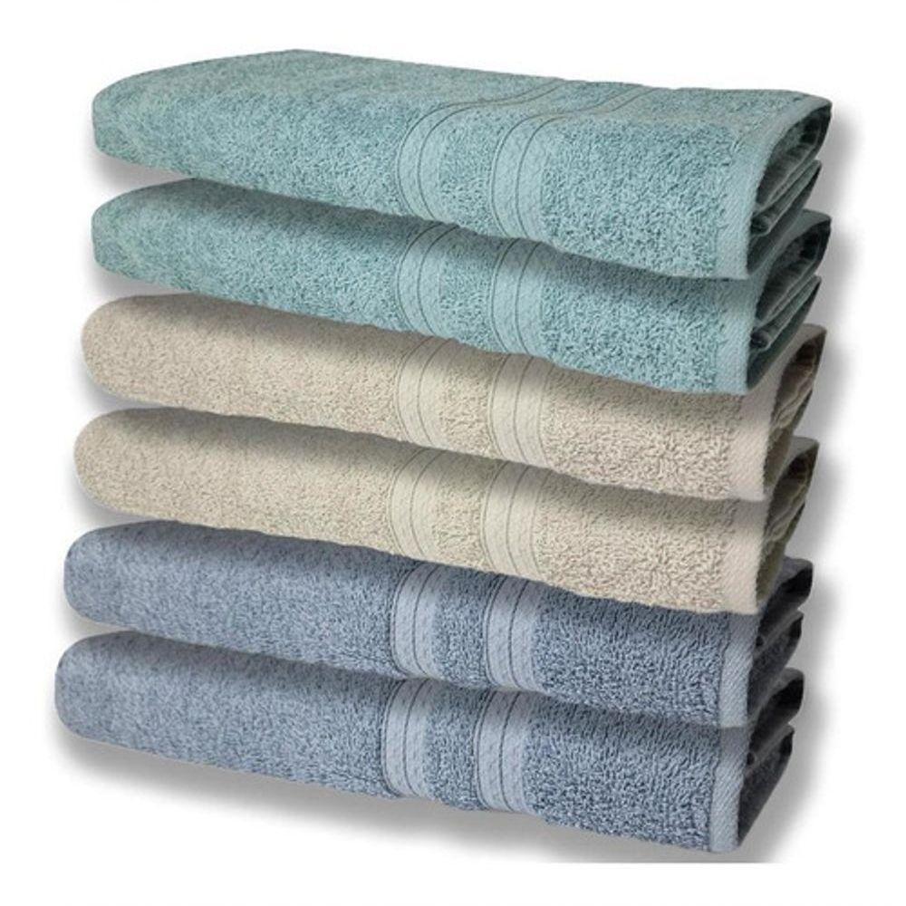 6 Toalhas Grande Super Felpudas E Grossa 80x150 Az+bg+vd - 1