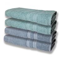 4 Toalhas Super Felpudas Grande E Grossa 80x150 Azul+verde - 1