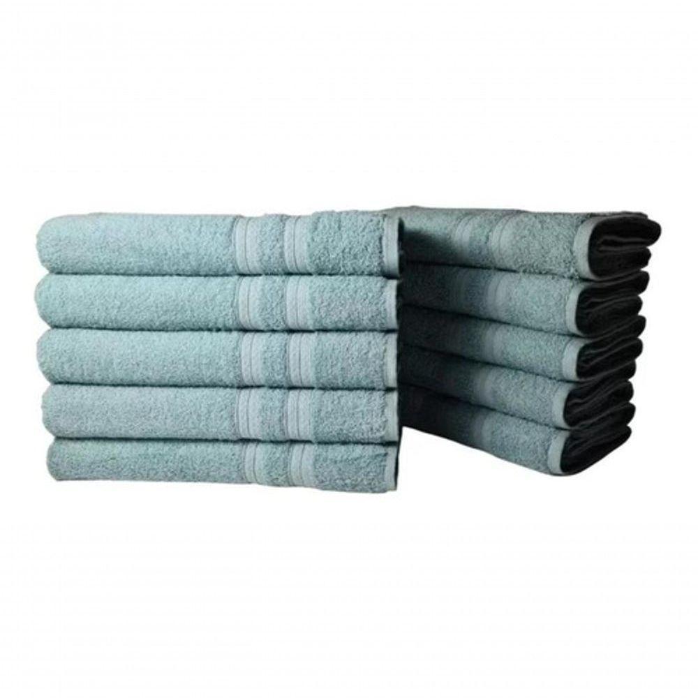 10 Toalhas Super Felpudas Grande E Grossa 80x150 Verde - 4