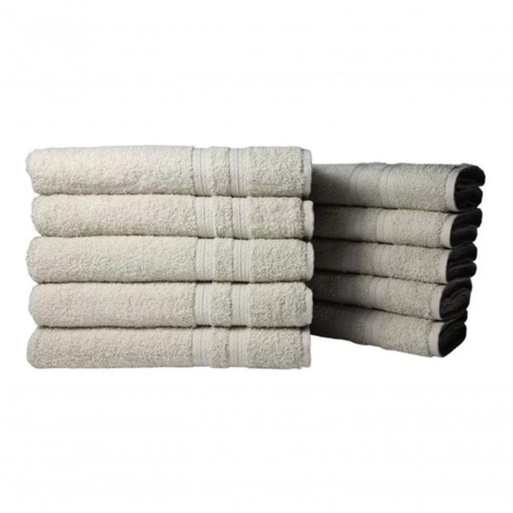 10 Toalhas Super Felpudas Grande E Grossa 80x150 Bege - 4