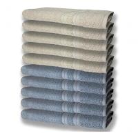 10 Toalhas Super Felpudas Grande Grossa 80x150 5 Azul 5 Bege - 1