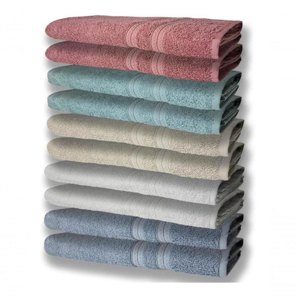 10 Toalhas Felpudas Grande E Grossa 2 Az 2 Br 2 Bg 2 Vd 2 Re - 1