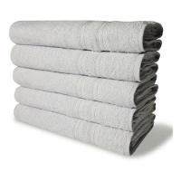 10 Toalhas Super Felpudas Grande E Grossa 5 Branco 5 Verde - 4