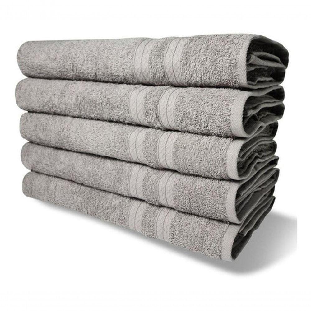 10 Toalhas Super Felpudas Grande E Grossa 5 Bege 5 Cinza - 3